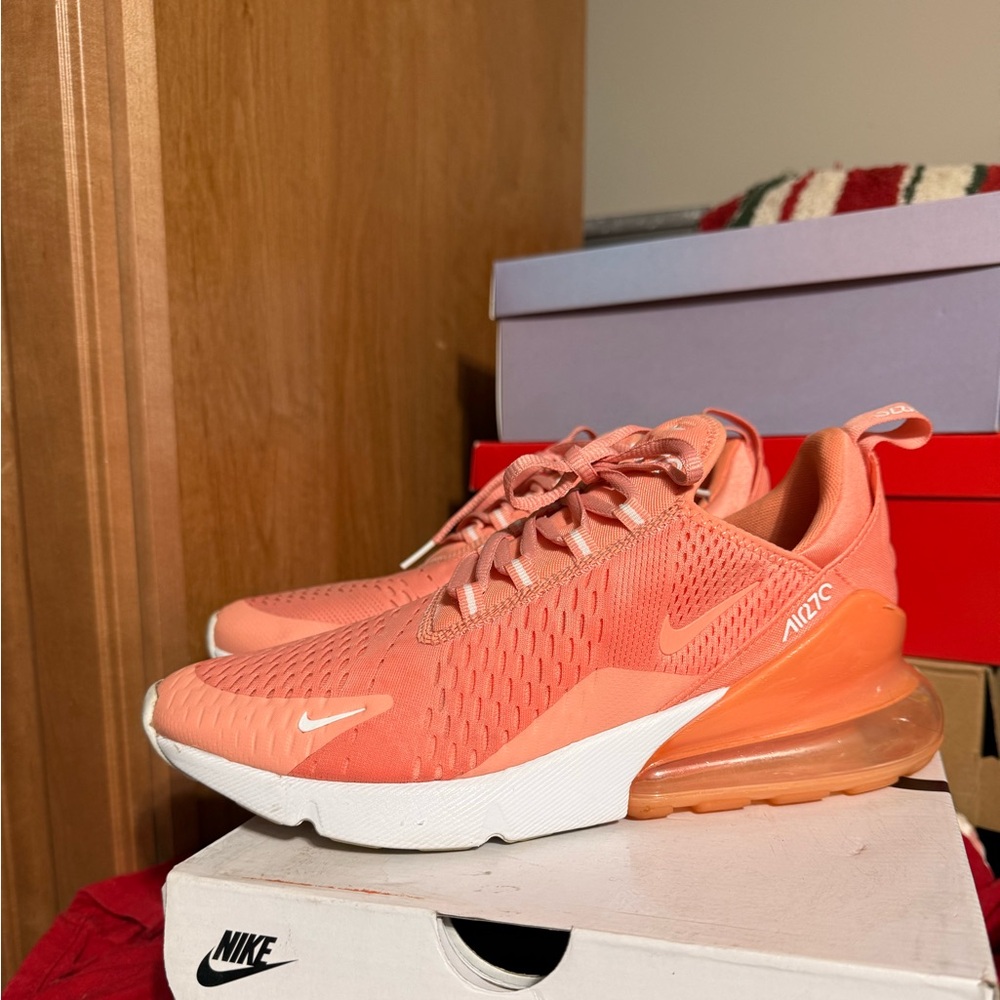 Nike Women's Sneakers in Coral and White